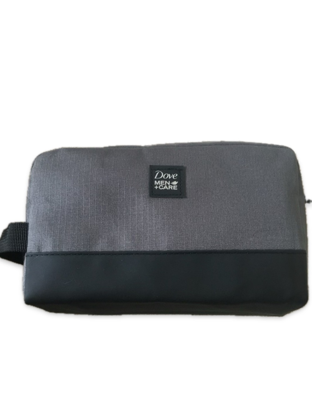 Dove Men Care Gray Black Zipper Travel Toiletry Bag Dopp Kit NWOT